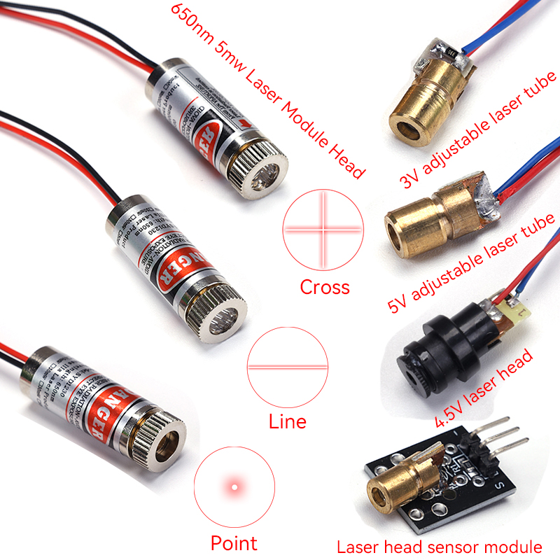 Industrial Laser Line Module - 10Pcs/1PC 650nm 5mW Laser Module Head