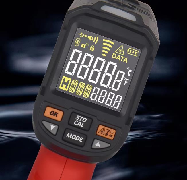 Industrial Laser Gun - Industrial High‑Temperature Infrared Thermometer Non‑Contact Digital