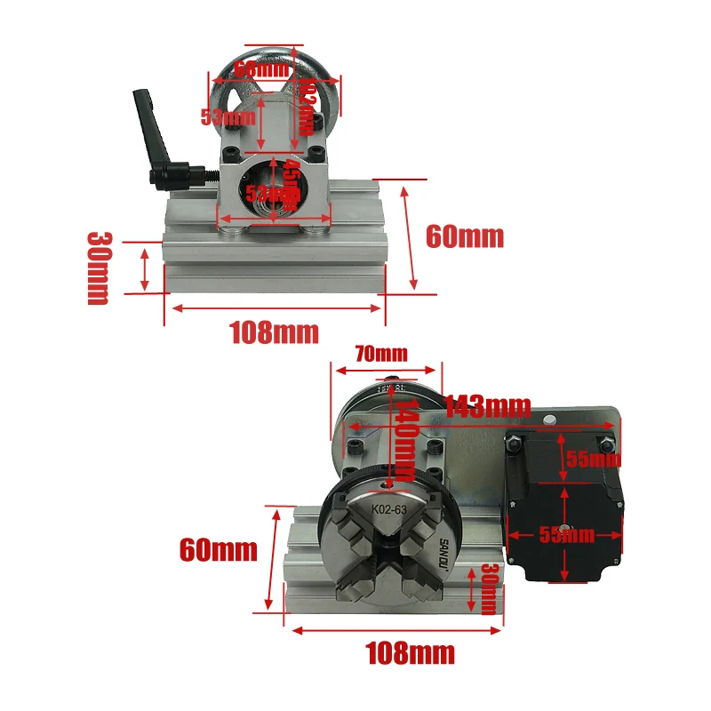 DIY 4th 5th Rotary Axis For Mi - Cnc Milling Machine 评论和价格