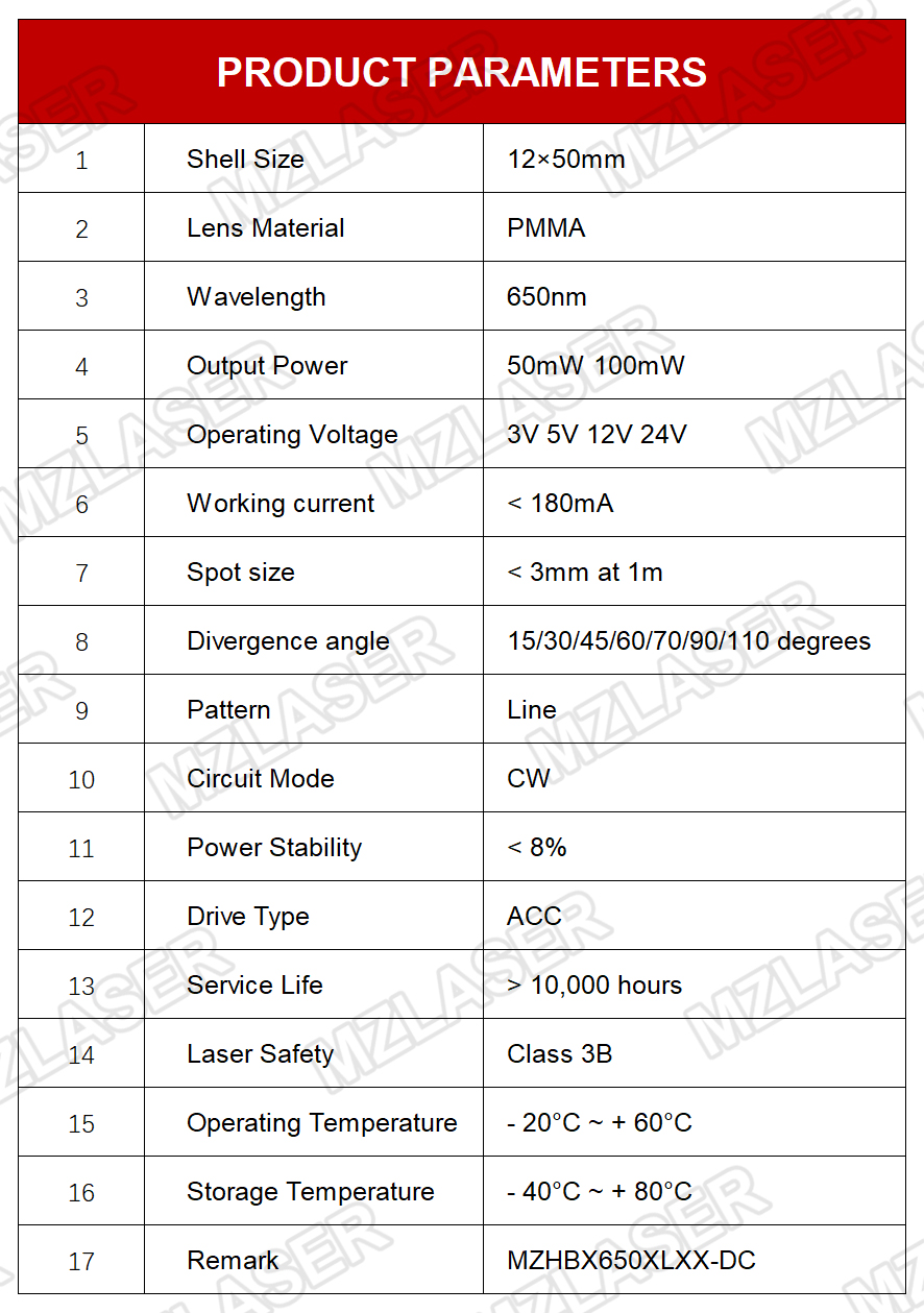 Compact Red Line Laser Diode M - Industrial Laser Line Module 评论和价格