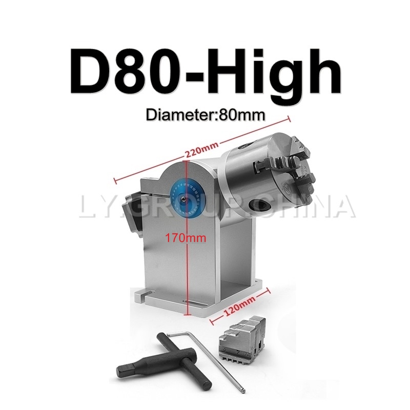 80mm Chuck D80 3 Claws Rotary  - Rotary Axis Laser Engraver 评论和价格