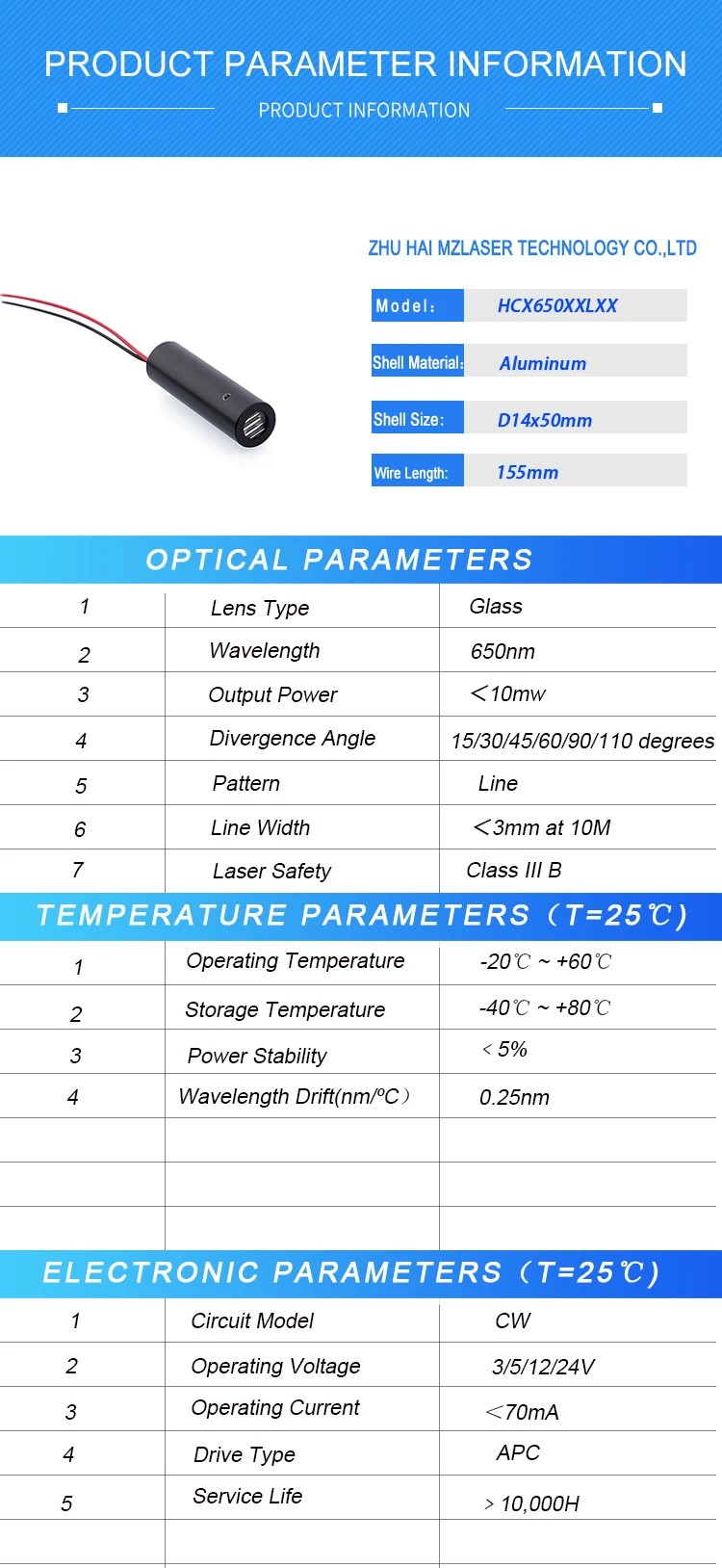 Compact Mini Red Line Laser Di - Industrial Laser Line Module 评论和价格