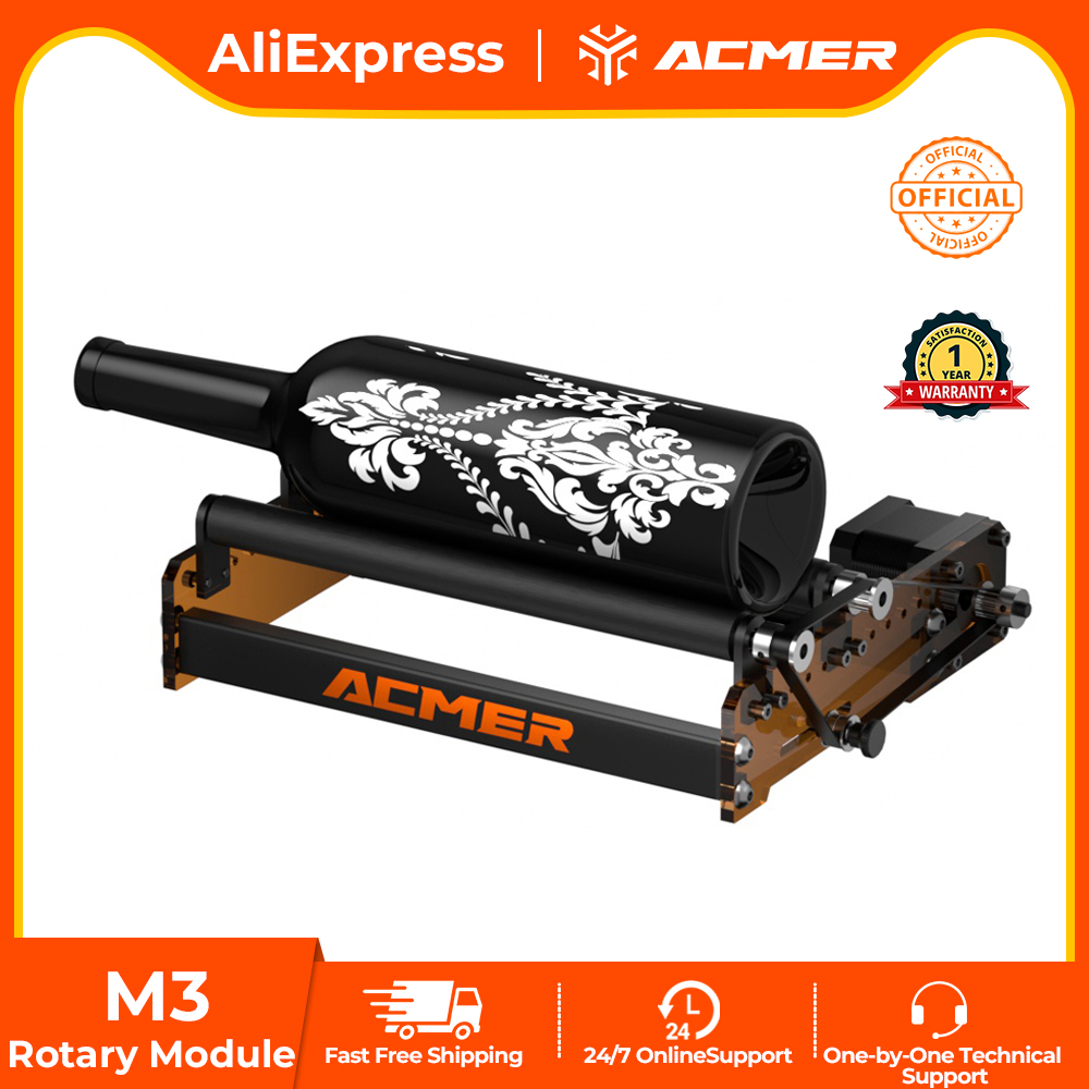ACMER M3 Laser Rotary Roller 3 - Rotary Axis Laser Engraver 评论和价格