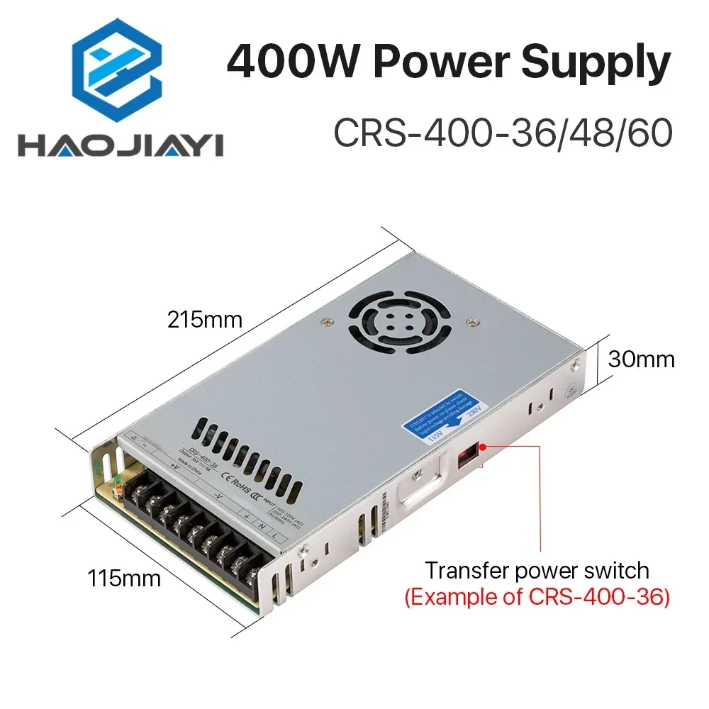 40W CRS-400-36/48/60 Switching - Industrial Laser Supply 评论和价格