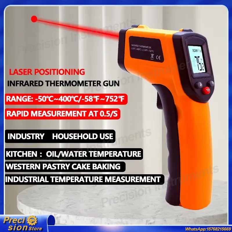 Infrared Thermometer Gun Non C - Industrial Laser Gun 评论和价格
